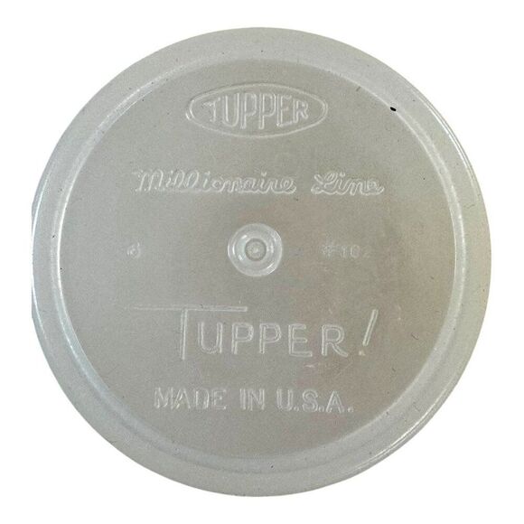 Vtg Salt PeppTupperware Millionaire Line Yellow 6 Oz Shakers Set Of 4 Made In US - Picture 5 of 8